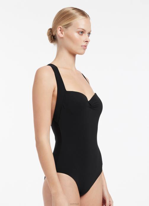 Jetset Infinity One Piece Black Seafolly Women Swimwear JRJZ24
