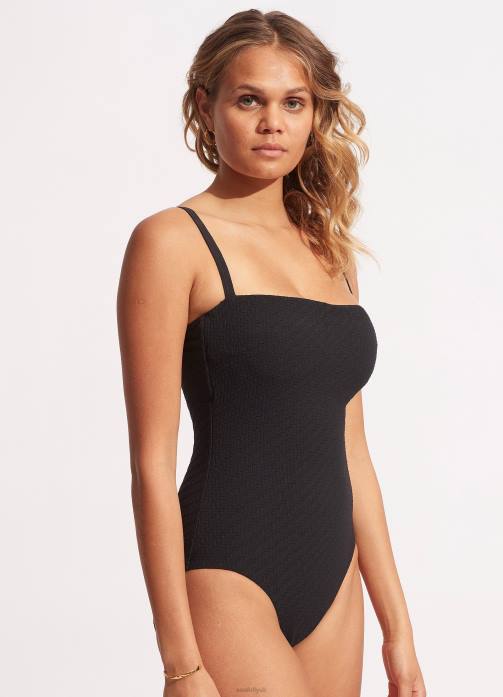 Willow Dd One Piece Black Seafolly Women Swimwear JRJZ161