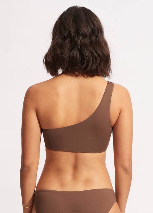 Collective One Shoulder Top Tiramisu Seafolly Women Swimwear JRJZ580