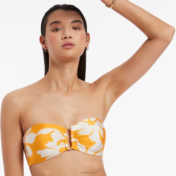 Emporio Bandeau Top Marigold Seafolly Women Swimwear JRJZ333