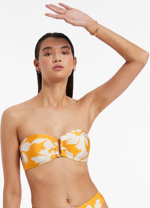 Emporio Bandeau Top Marigold Seafolly Women Swimwear JRJZ333