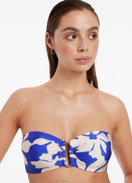 Emporio Bandeau Top Sapphire Seafolly Women Swimwear JRJZ380