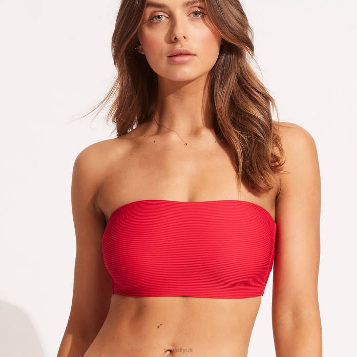 Essentials Tube Top Chilli Seafolly Women Swimwear JRJZ539