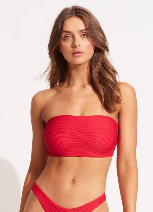 Essentials Tube Top Chilli Seafolly Women Swimwear JRJZ539