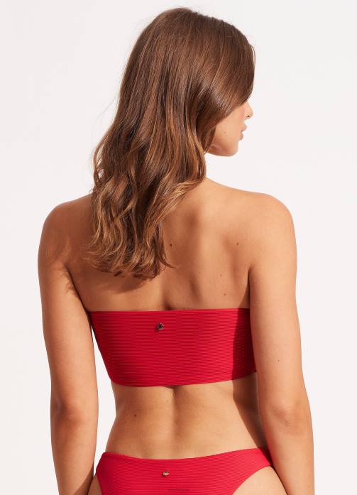 Essentials Tube Top Chilli Seafolly Women Swimwear JRJZ539