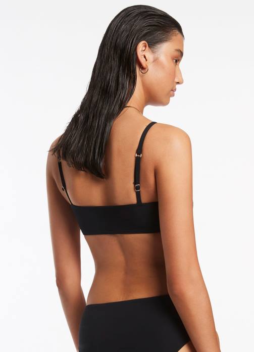 JetsetPull On Tank Top Black Seafolly Women Swimwear JRJZ298