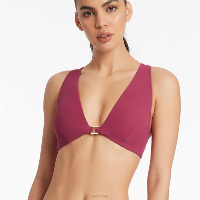 Jetset Halter Tie Top Orchid Seafolly Women Swimwear JRJZ607
