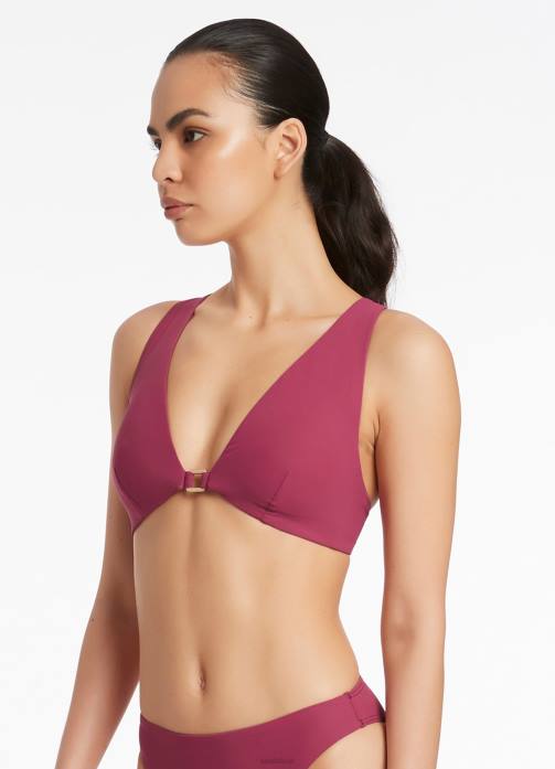 Jetset Halter Tie Top Orchid Seafolly Women Swimwear JRJZ607