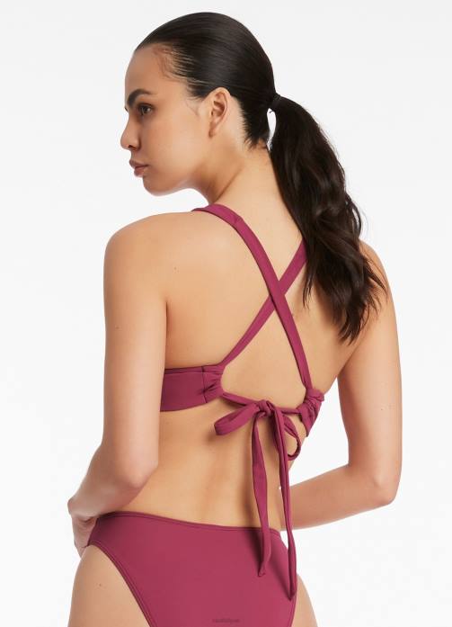 Jetset Halter Tie Top Orchid Seafolly Women Swimwear JRJZ607