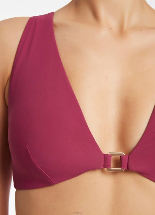 Jetset Halter Tie Top Orchid Seafolly Women Swimwear JRJZ607