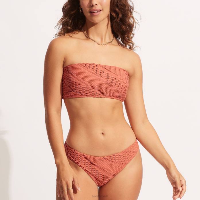 Marrakesh Tube Top Cinnamon Seafolly Women Swimwear JRJZ390