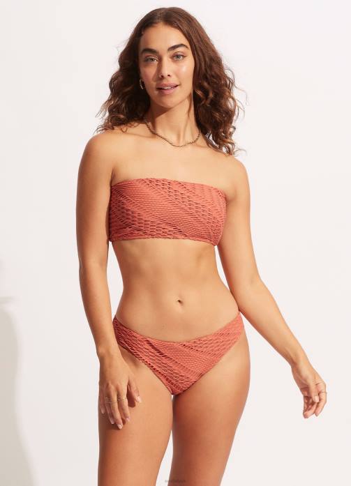 Marrakesh Tube Top Cinnamon Seafolly Women Swimwear JRJZ390