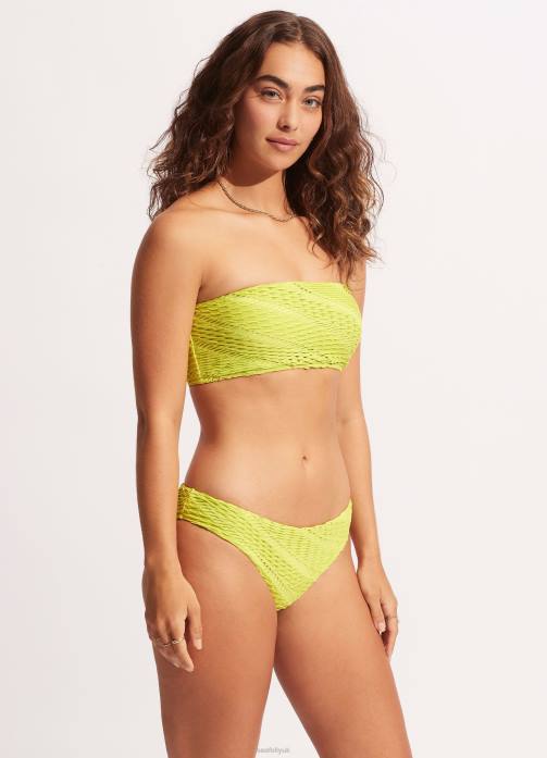 Marrakesh Tube Top Wild Lime Seafolly Women Swimwear JRJZ570