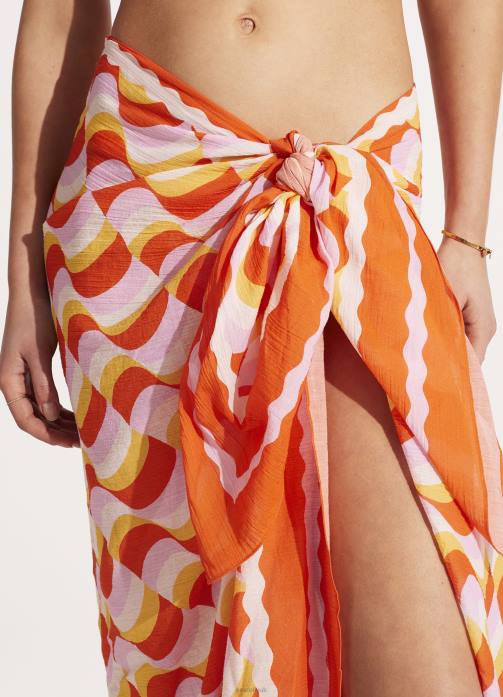 Modern Take Sarong Mandarin Seafolly Women Swimwear JRJZ725