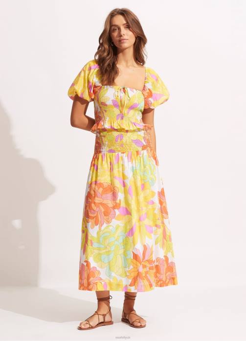 Palm Springs Shirring TopLime Light Limelight Seafolly Women Swimwear JRJZ740