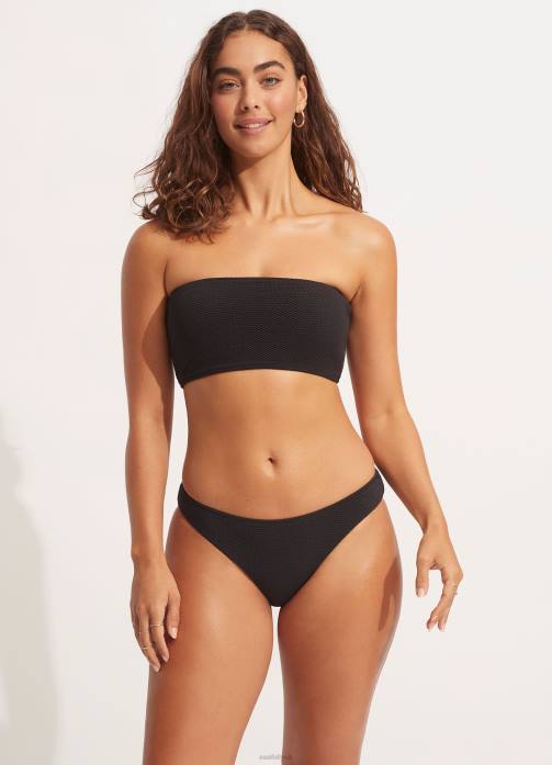 Sea Dive Tube Top Black Seafolly Women Swimwear JRJZ260