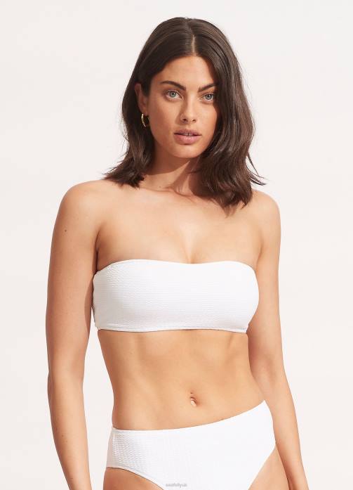 Sea Dive Tube Top White Seafolly Women Swimwear JRJZ262