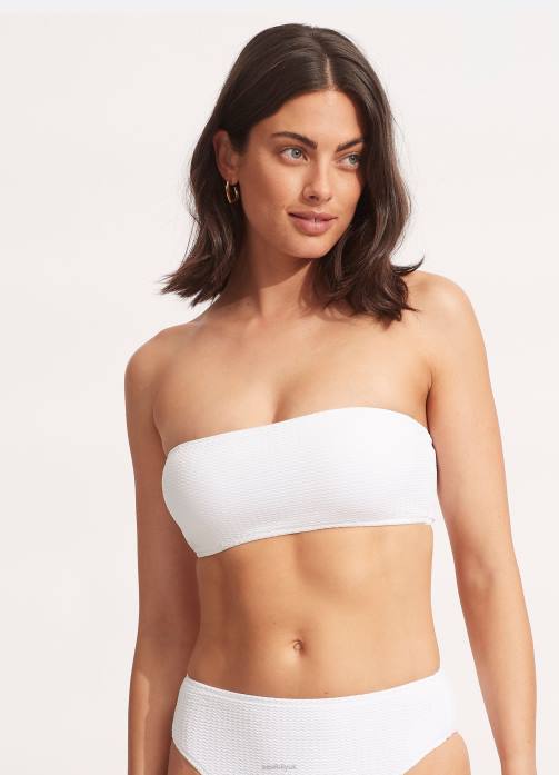 Sea Dive Tube Top White Seafolly Women Swimwear JRJZ262