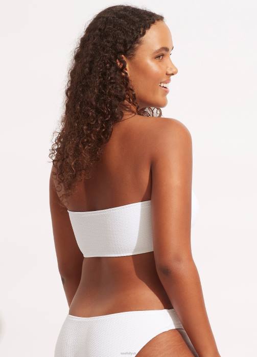 Sea Dive Tube Top White Seafolly Women Swimwear JRJZ262